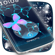 Neon Butterfly Lock Screen Theme  Icon