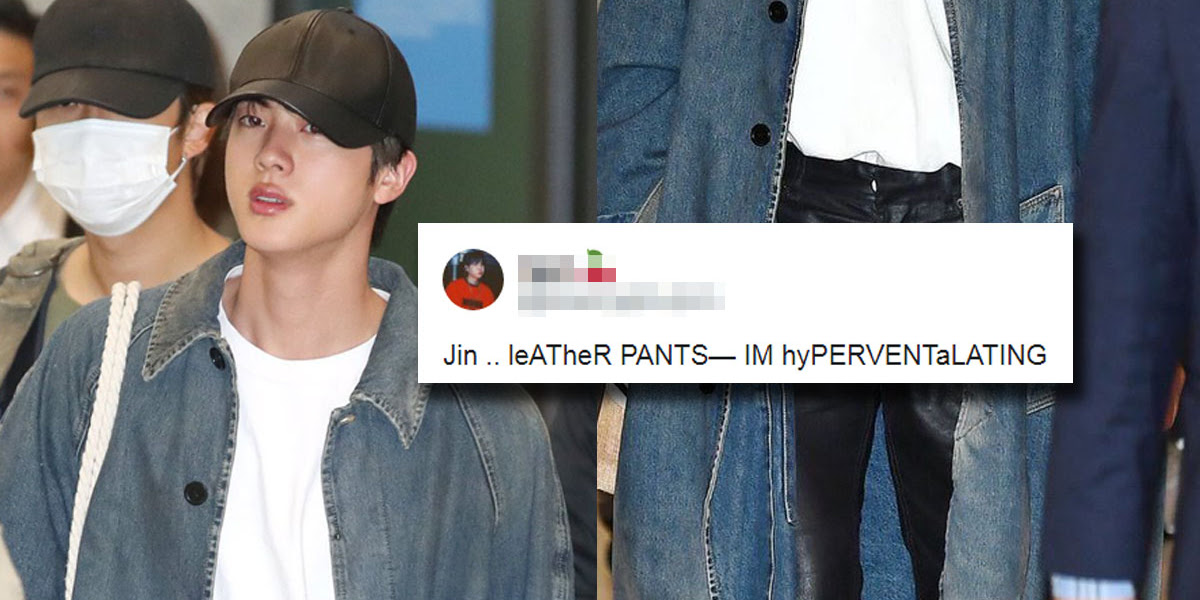 BTS's Jin Makes A Hilarious Confession About Regretting His Airport Fashion  Choice