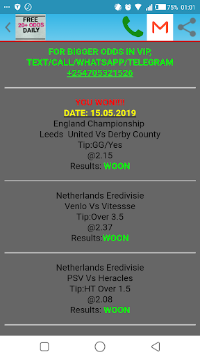 FREE 20 ODDS DAILY