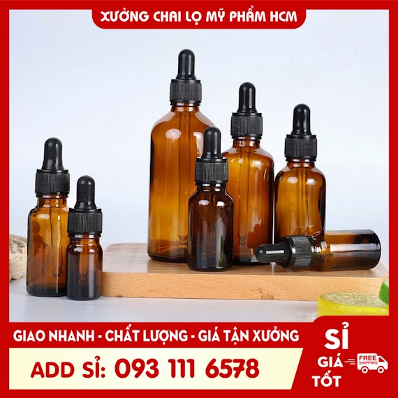 Lọ Chiết Serum Lọ Chiết Mỹ Phẩm Thủy Tinh Nắp Bóp Nhỏ Giọt Khoen Trắng Sọc 5Ml/10Ml Dùng Đựng Tinh Dầu, Serum