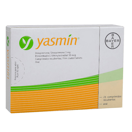 Drospirenona + Etinilestradiol 3mg/0,03mg Yasmin Bayer Caja x 21 Comprimidos  