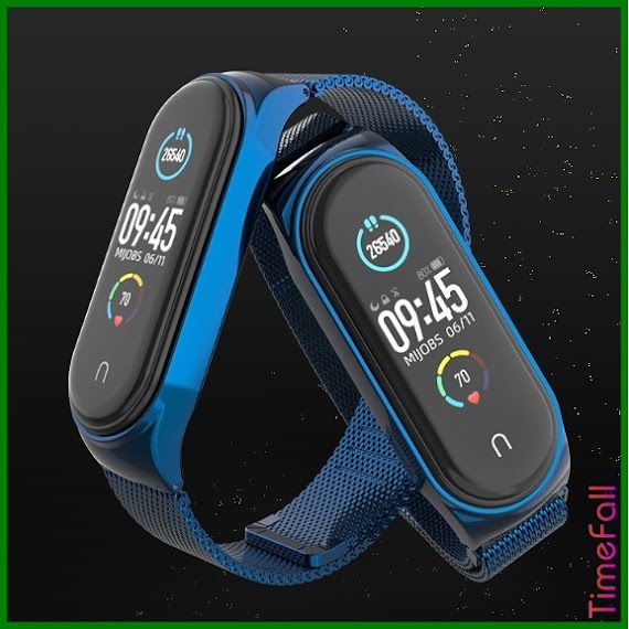 Dây Đeo Nam Châm Cs Miband 4, Miband 3 Chính Hãng Mijobs, Dây Đeo Thay Thế Mi Band 4, 3 Nam Châm Viền Cong Cs