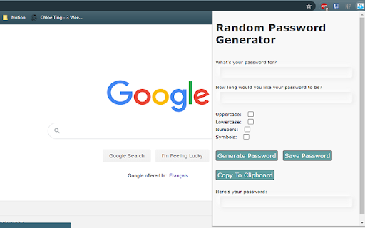 Random Password Generator