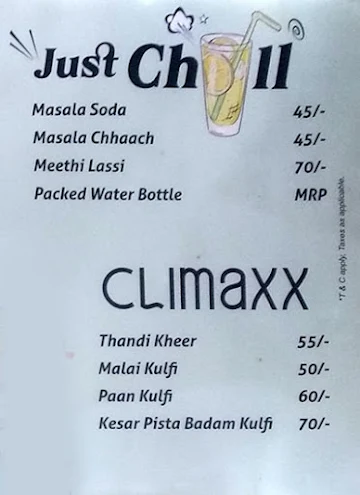 Kulcha Lal Parantha Das menu 