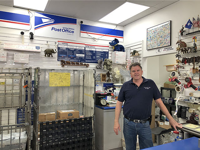 Hugh, at Crossroads Center Contract Postal Unit; Columbia, South Carolina