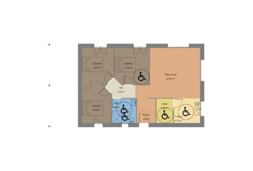  Vente Terrain + Maison - Terrain : 455m² - Maison : 77m² à Savenay (44260) 