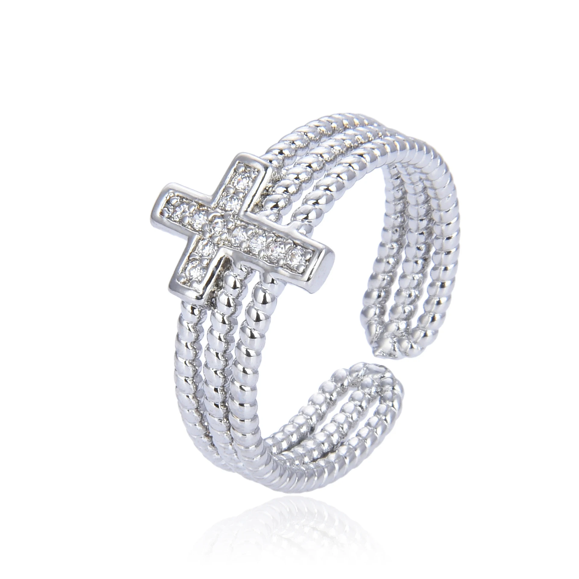 Title 4, Multilayer Diamond Zircon Cross Ring Opening Ad...