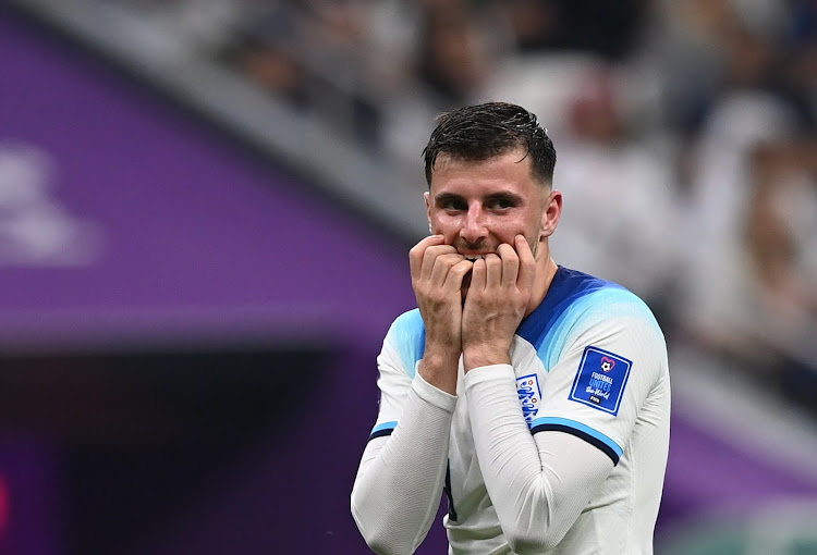 Mason Mount of England reacts during a 2022 World Cup Group B match against the United States on November 25