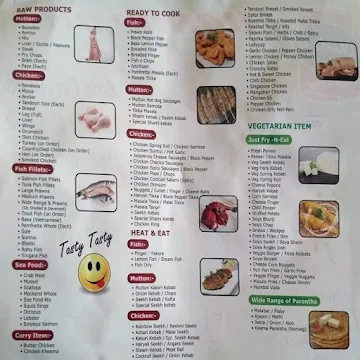 Chadha Ji Fresh N Frozen menu 