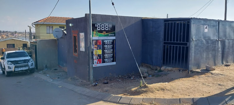 Mdlalose's tavern in Orlando East, Soweto, where 16 people were shot dead in the early hours last Sunday.