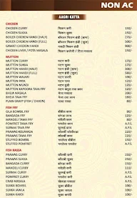 Hotel Jaika menu 1