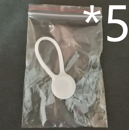 5pcs White