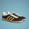 adidas × gucci men’s gazelle core black/yellow/core black