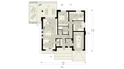 Sej-Pro 054 Energo - Rzut parteru