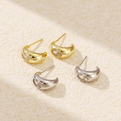 Title 5, Niche Earrings S925 Silver C Word Female. Enhan...
