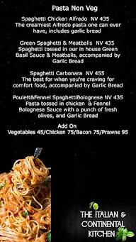 The Italian & Continental Kitchen menu 3