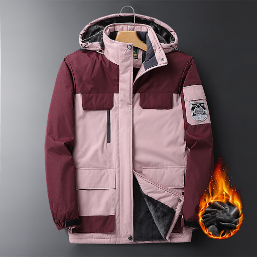 Title 17, Outdoor Mens Plus Fleece Warm Cotton Jacket. S...