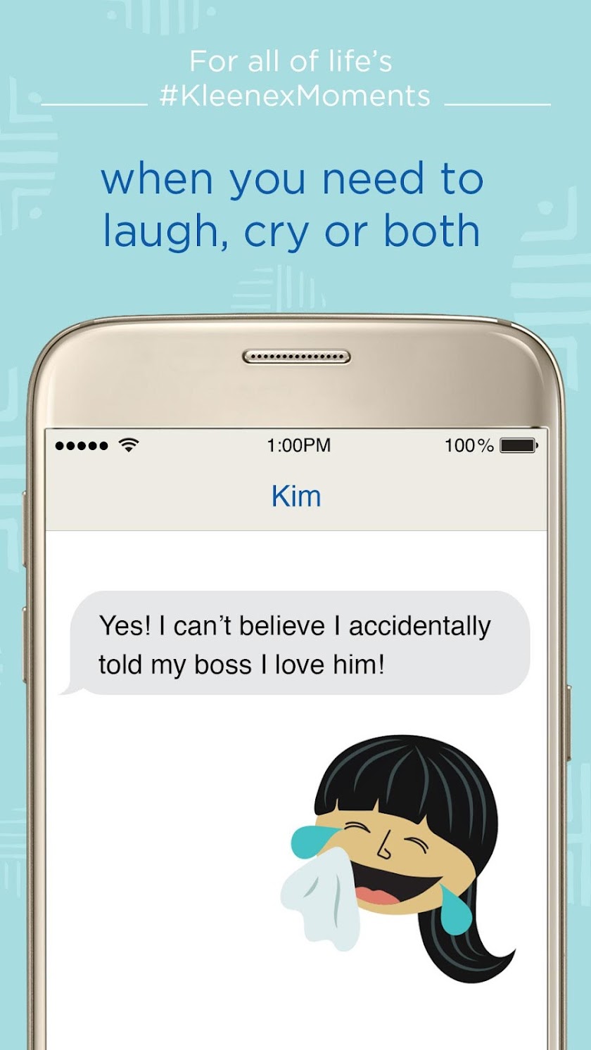 Kleenex® Moment Emoji Keyboard Screen 2