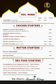 Mandi King Xclusive Arabian Restaurant menu 2