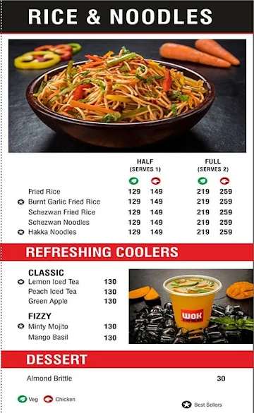 Wok Express menu 