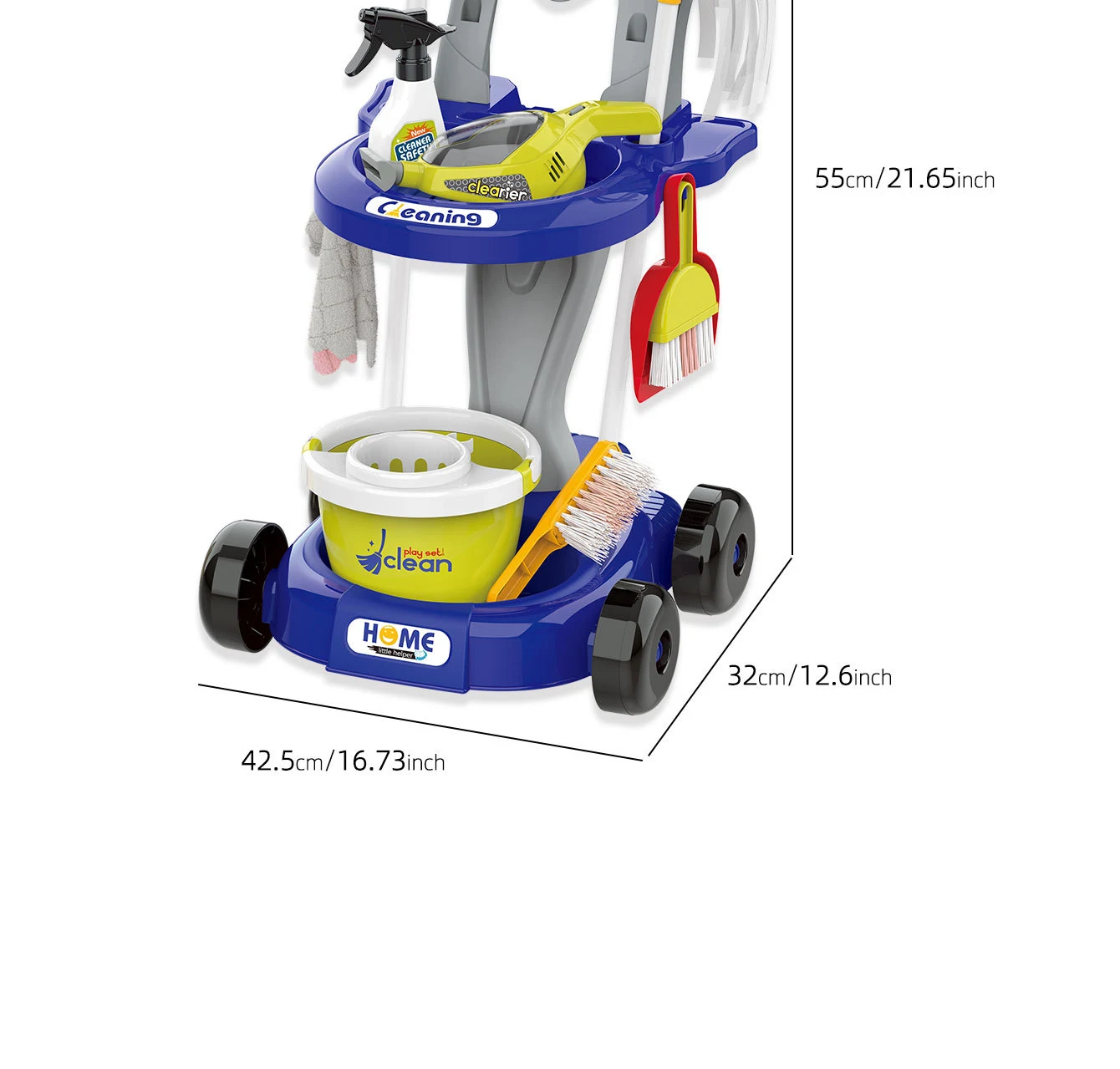 Title 4, Kids Play House Cleaning Toys Complete Set with...