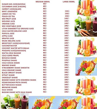 AKM Juice Plaza menu 1