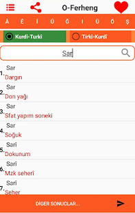 O-Ferheng Kürtçe-Türkçe Sözlük(圖4)-速報App