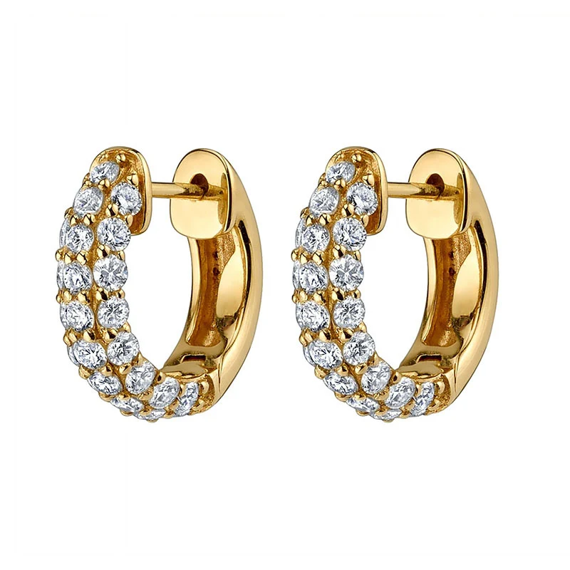 Zilveren naald gouden strass oorbellen dames geometrisch, stijlvol en elegant voor elke gelegenheid, een must-have accessoire.