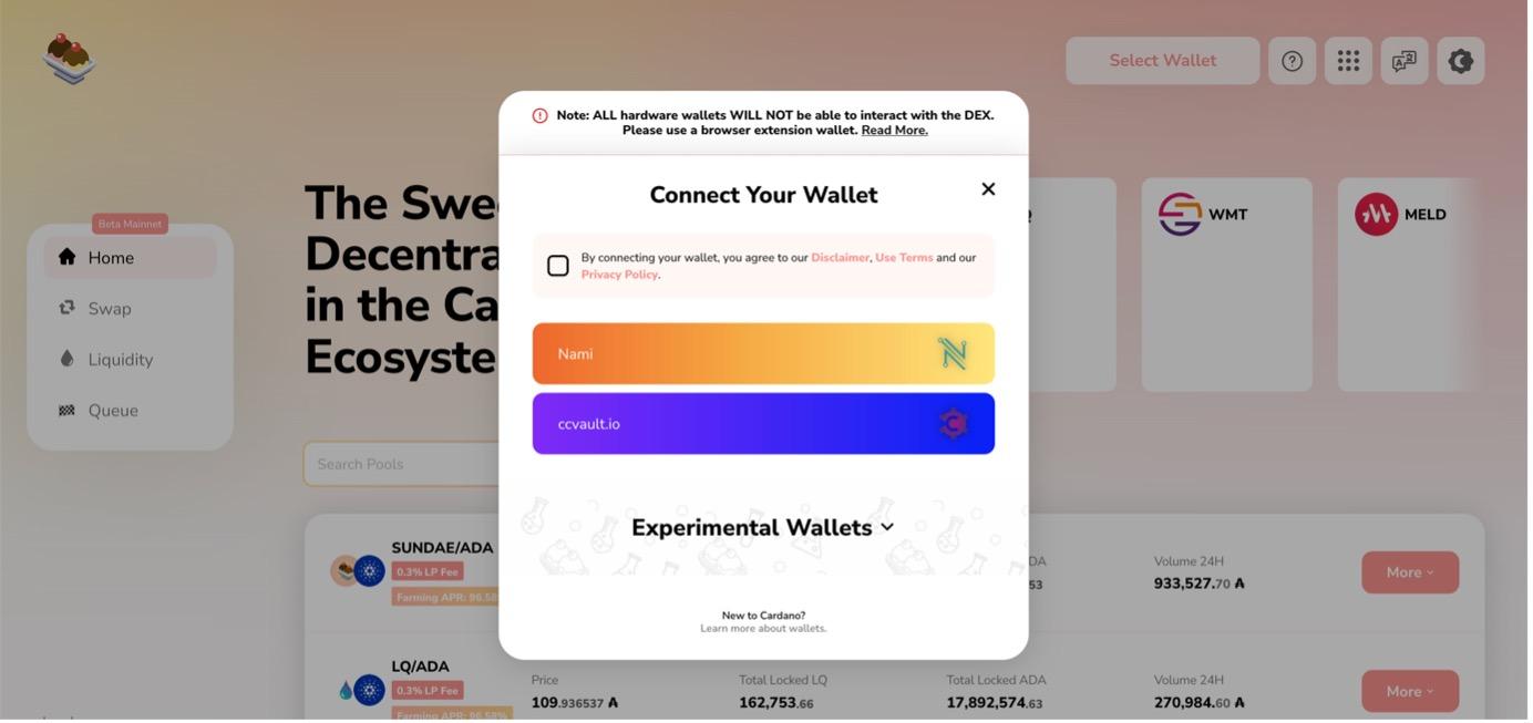 Getting Started on SundaeSwap