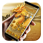 Golden dragon launcher theme &wallpaper  Icon