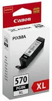 Blekk CANON PGI-570XL PGBK XL sort (Org.nr.0318C001)