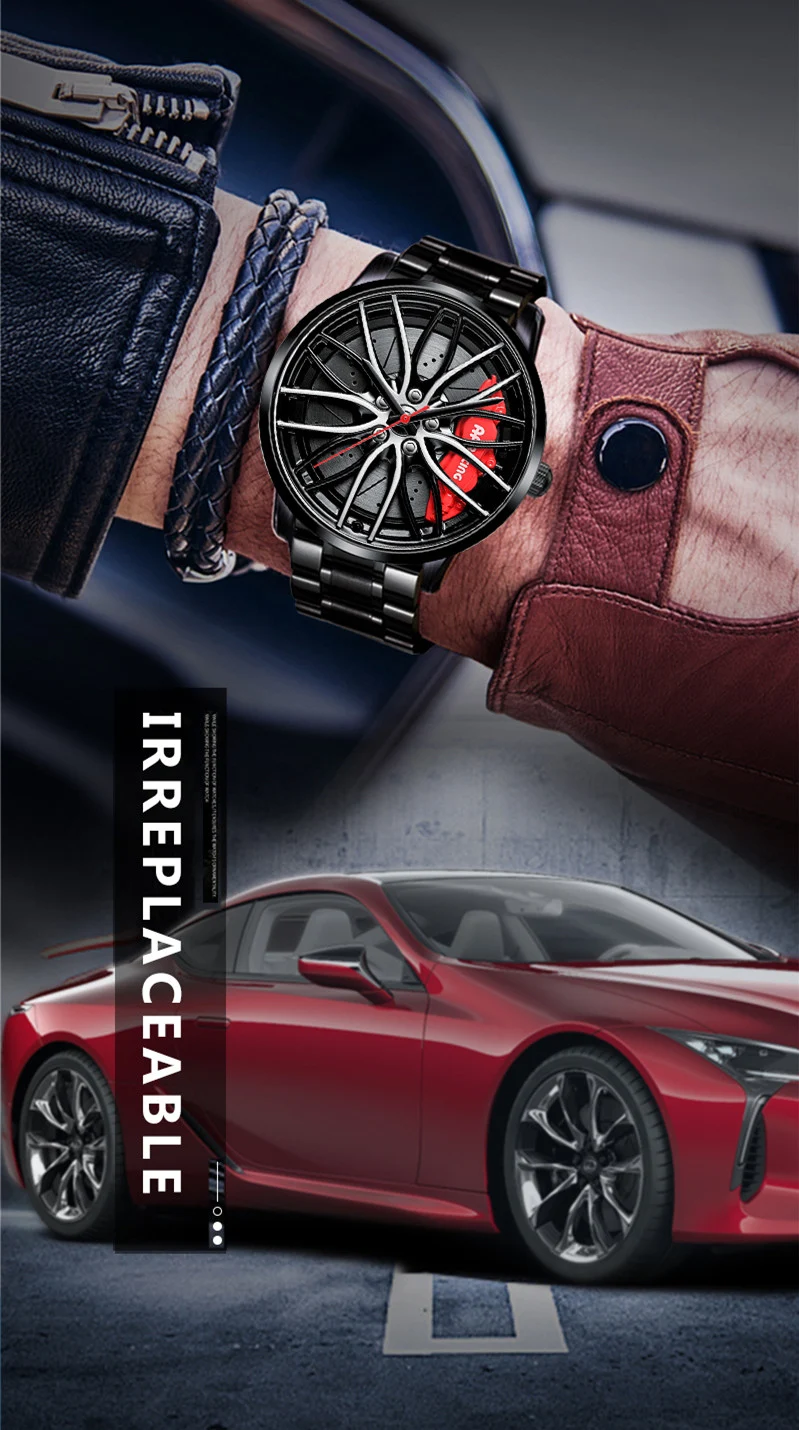 Title 10, Montre homme AMG488 Skeleton Forged Caliper ave...