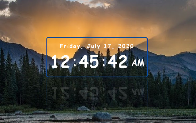 Digital Clock chrome extension