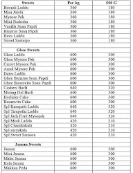 Mahaveer Sweets menu 2