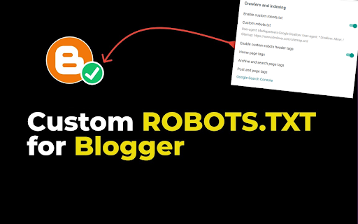 Blogger » Free Custom Robots txt Generator