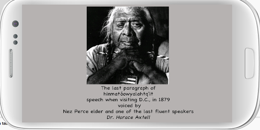 Nez Perce Language Joseph DC