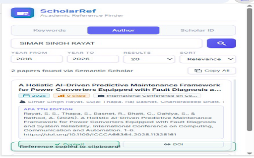 ScholarRef-Google Scholar Database for APA Reference Finder screenshot 5