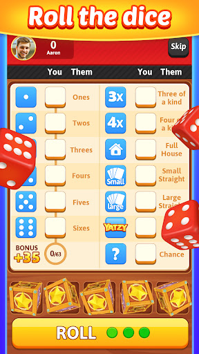 Screenshot Yatzy Blitz: Classic Dice Game