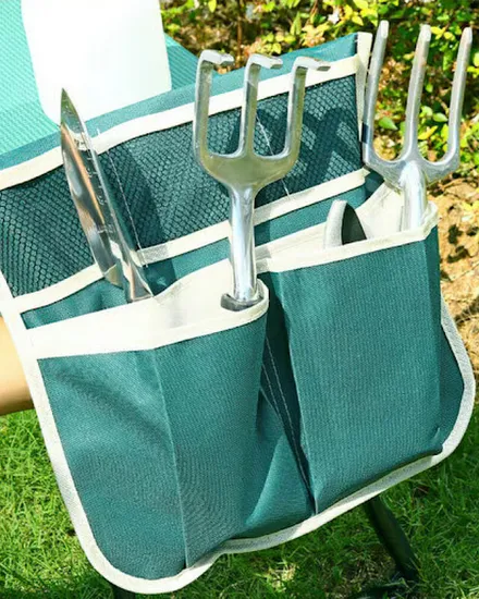 Folding Garden Kneeler Stool Bench Tool Pouch Bag Protect... - 3