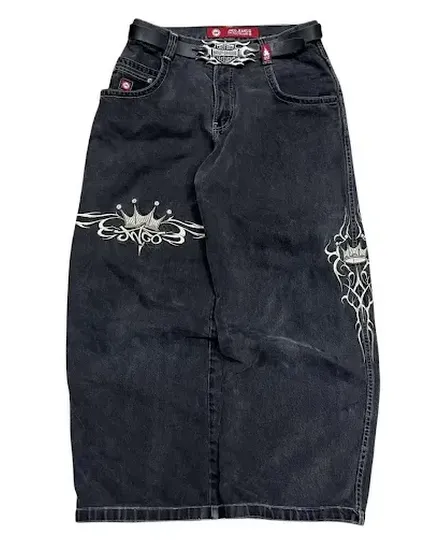 JNCO Jeans New Y2K Womens Harajuku Retro Hip Hop Embroide... - 0