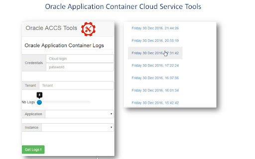 Oracle ACCS Tools