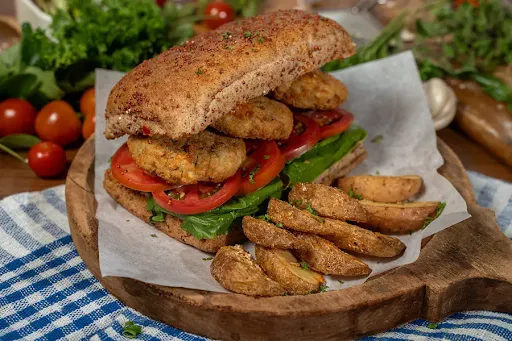 Potato Onion Tikki Sandwich