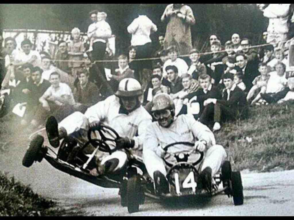 Here we see Jack Brabham demonstrating his excessively exhuberent racing methods that earned him the nickname 