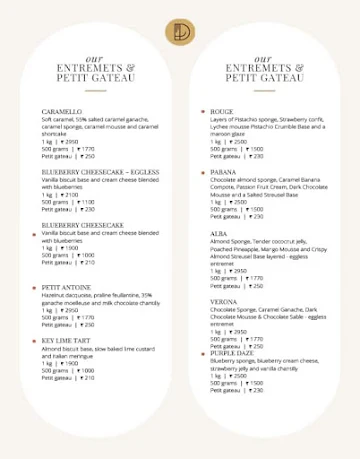 Delistic - Chocolaterie, Patisserie & Cafe menu 