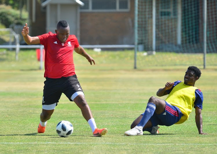 Lerato Manzini during the Cape Town Spurs training session at Ikamva on October 23, 2020 in Cape Town.