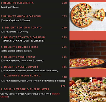 Delight Pizza And Cakes menu 