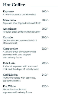 Cafe Hons - House Of No Sugar menu 5