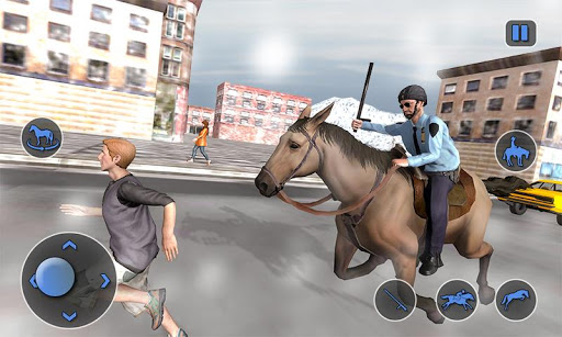 Screenshot Mounted Horse Cop Chase Arrest