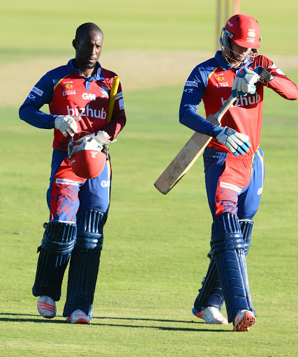 Nono Pongolo of the Lions not 47 runs during the Momentum One Day Cup match between bizhub Highveld Lions and BuildNat Cape Cobras at Senwes Park on March 10, 2017 in Potchefstroom, South Africa.