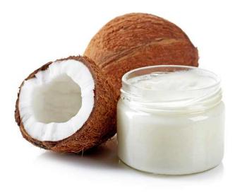 Coconut oil and a coconut